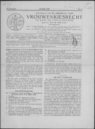 Maandblad van de Vereeniging voor Vrouwenkiesrecht in Nederlandsch-Indië  1929, jrg 3, no 3 [1929],