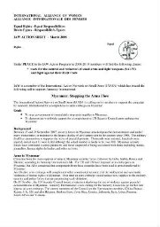 IAW action sheet [2008], March