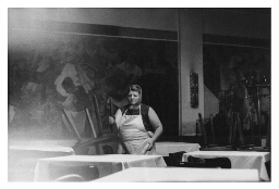 Schoonmaakster uit Joegoslavië. 1977