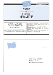 Women of Europe Newsletter [1995], 49 (Questionnaire)