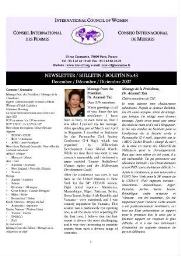 Newsletter International Council of Women [2007], 43 (Dec)