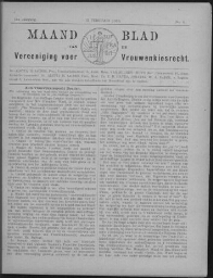 Maandblad van de Vereeniging voor Vrouwenkiesrecht  1910, jrg 14, no 4 [1910], 4