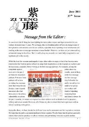 Zi Teng newsletter [2011], 37 (June)