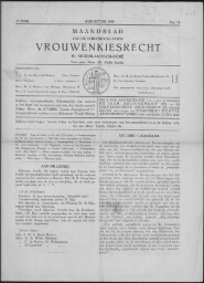 Maandblad van de Vereeniging voor Vrouwenkiesrecht in Nederlandsch-Indië  1928, jrg 2, no 10 [1928]