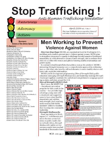Stop trafficking! Anti-human trafficking newsletter [2009], 4 (April)