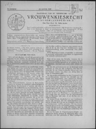 Maandblad van de Vereeniging voor Vrouwenkiesrecht in Nederlandsch-Indië  1929, jrg 3, no 9 [1929],