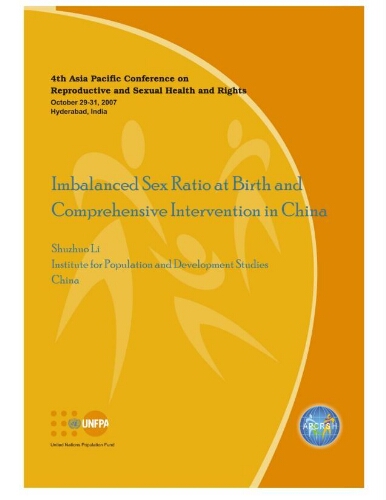 Imbalanced sex ratio at birth and comprehensive intervention in China
