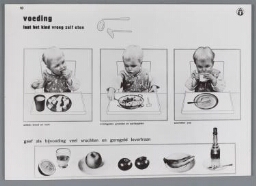 Foto's van platen geven voorlichting over het opvoeden van kinderen 1938-1939