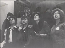 Actie door het warm lesbisch front tegen de opvoering van de musical Madam van A.M.G 1981