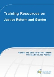 Training resources on justice reform and gender