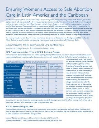 Ensuring women's access to safe abortion care in Latin American and the Caribbean