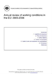 Annual review of working conditions in the EU: 2005-2006