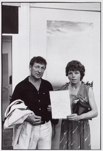 Diploma-uitreiking van de Moeder-mavo. 1980