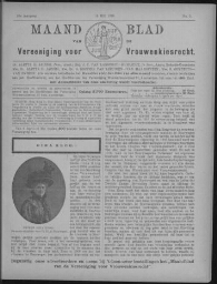 Maandblad van de Vereeniging voor Vrouwenkiesrecht  1916, jrg 20, no 5 [1916], 5