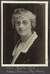 Portret van Miss Myrtle Cook 1925