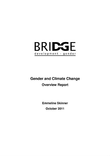 Gender and climate change: overview report