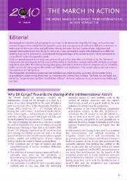 Newsletter World March of Women [2010], 6 (August)