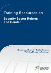 Training resources on security sector reform and gender