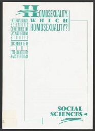 Homosexuality, which homosexuality?