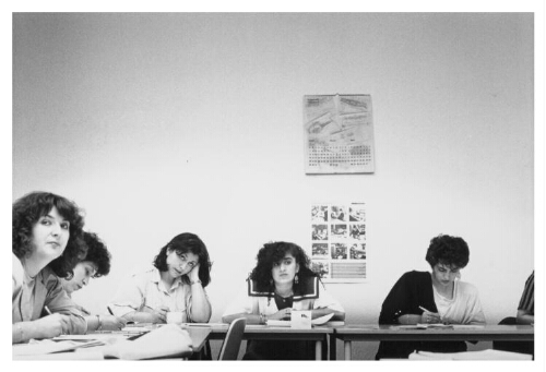 Opleiding medisch-receptioniste aan de Alida de Jong school. 1990