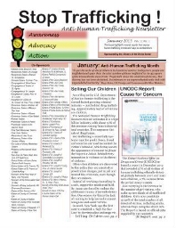 Stop trafficking! Anti-human trafficking newsletter [2013], 1 (January)
