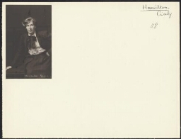 Cicely Hamilton (1872-1952) actrice, schrijfster en journaliste 192?