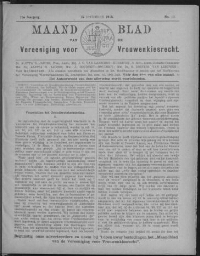Maandblad van de Vereeniging voor Vrouwenkiesrecht  1915, jrg 19, no 12 [1915], 12
