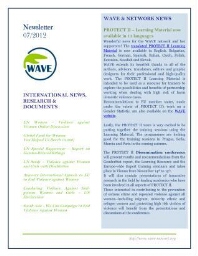 WAVE newsletter [2012], 65 (July)