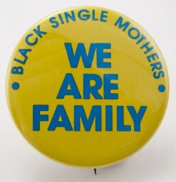 Button. 'We are family'