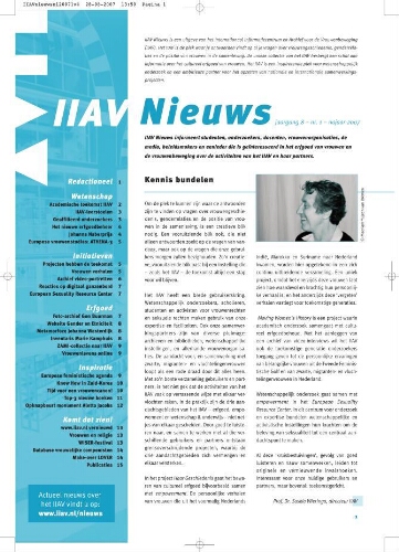 IIAV nieuws [2007], 1 (najaar)