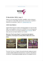 WIDE Plus newsletter [2020], 2