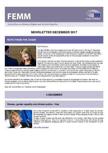 FEMM newsletter [2017], December