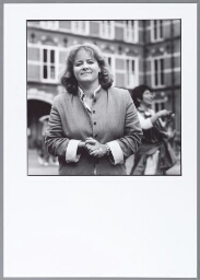 Portret van emancipatie woordvoerder van de LPF, Margot Kraneveldt 2003