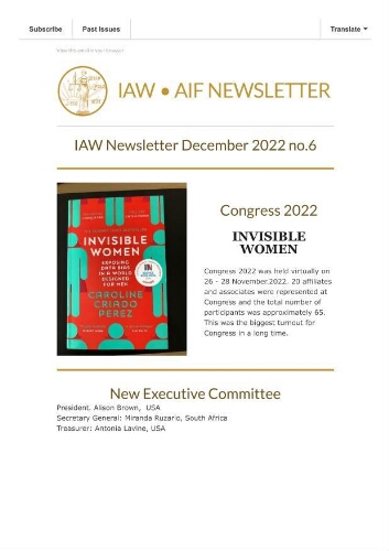 IAW newsletter [2022], 6 (December)