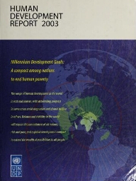 Human development report 2003