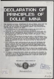 Declaration of principles of Dolle Mina