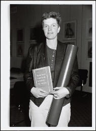 Saskia Keuzenkamp tijdens haar promotie met het proefschrift 'Emancipatiebeleid en de levensloop van vrouwen' 1995