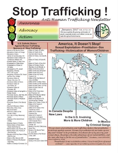 Stop trafficking! Anti-human trafficking newsletter [2017], 1 (January)