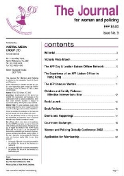 The journal for women and policing [2002], 9