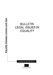 Bulletin legal issues in gender equality [2000], 1
