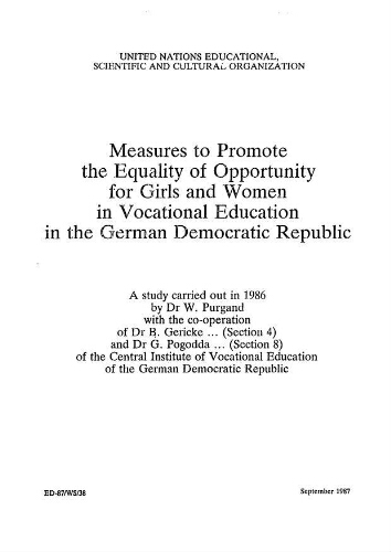 Measures to promote the equality of opportunity for girls and women in vocational education in the German Democratic Republic