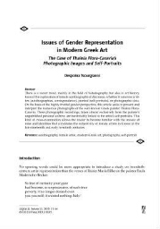 Issues of Gender Representation in Modern Greek Art