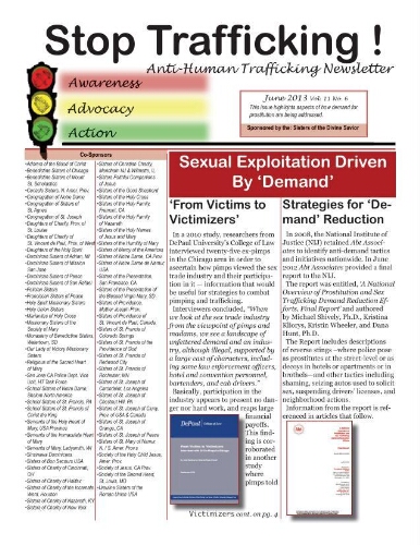 Stop trafficking! Anti-human trafficking newsletter [2013], 6 (June)
