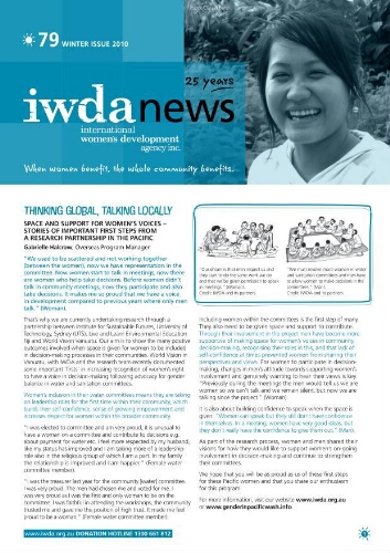 IWDA news [2010], 79 (Winter)