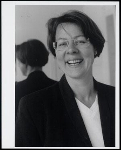 Portret van historica Mineke Bosch, toentertijd universitair hoofddocent aan de Universiteit Maastricht 1997