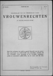Maandblad van de Vereeniging voor vrouwenrechten in Nederlandsch-Indië  1936, jrg 9 , no 2 [1936], 2