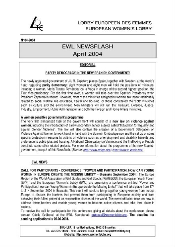 EWL newsflash [2004], 04 (April)