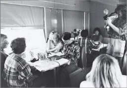Een aantal vrouwen(organisaties) gaan met de Transsiberië expres naar Beijing om de wereldvrouwenconferentie bij te wonen 1995