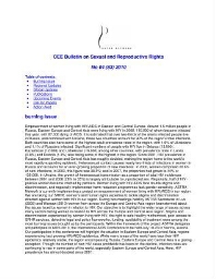 CEE Bulletin on sexual and reproductive rights [2010], 4 (83)