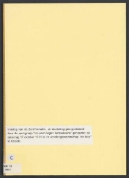 Verslag van de 2e informatie- en studiedag georganiseerd door de Werkgroep Vrouwen tegen Kernwapens, gehouden op zaterdag 17 oktober 1981 in de Scholengemeenschap De Klop te Utrecht